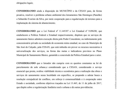 Foto 3 de 13 - TERMO DE COMPROMISSO URBANO –AMBIENTAL Nº003/2021