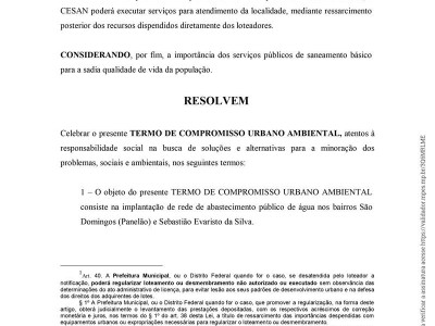 Foto 4 de 13 - TERMO DE COMPROMISSO URBANO –AMBIENTAL Nº003/2021