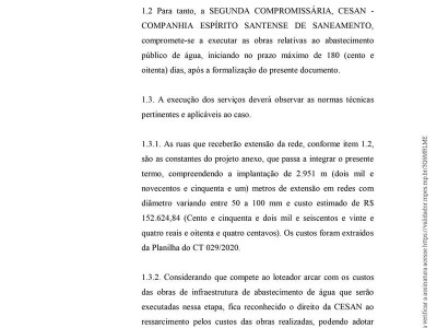 Foto 5 de 13 - TERMO DE COMPROMISSO URBANO –AMBIENTAL Nº003/2021
