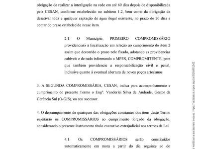 Foto 6 de 13 - TERMO DE COMPROMISSO URBANO –AMBIENTAL Nº003/2021