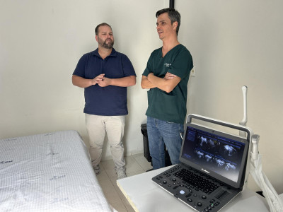 Foto 2 de 2 - Inicio dos exames de ultrassom em nosso município.