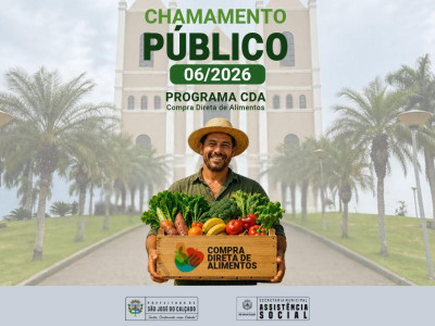 Foto 1 de 1 - Chamamento Público 06/2026 - Programa CDA