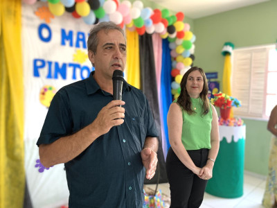 Foto 2 de 3 - Secretaria de Educação de Calçado realiza formatura na E.M. Anito Gomes Teixeira, no distrito do Divino Espírito Santo.