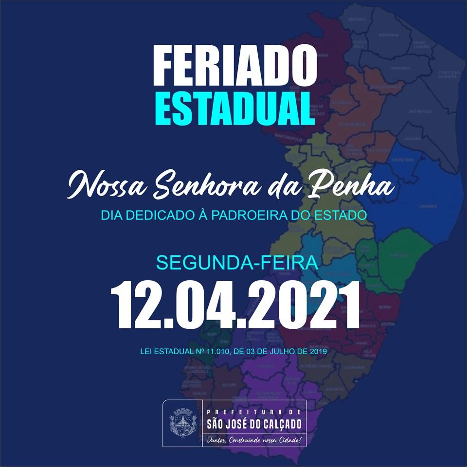 PREFEITURA DECRETA FERIADO DEDICADO À NOSSA SENHORA DA PENHA NA PRÓXIMA SEGUNDA