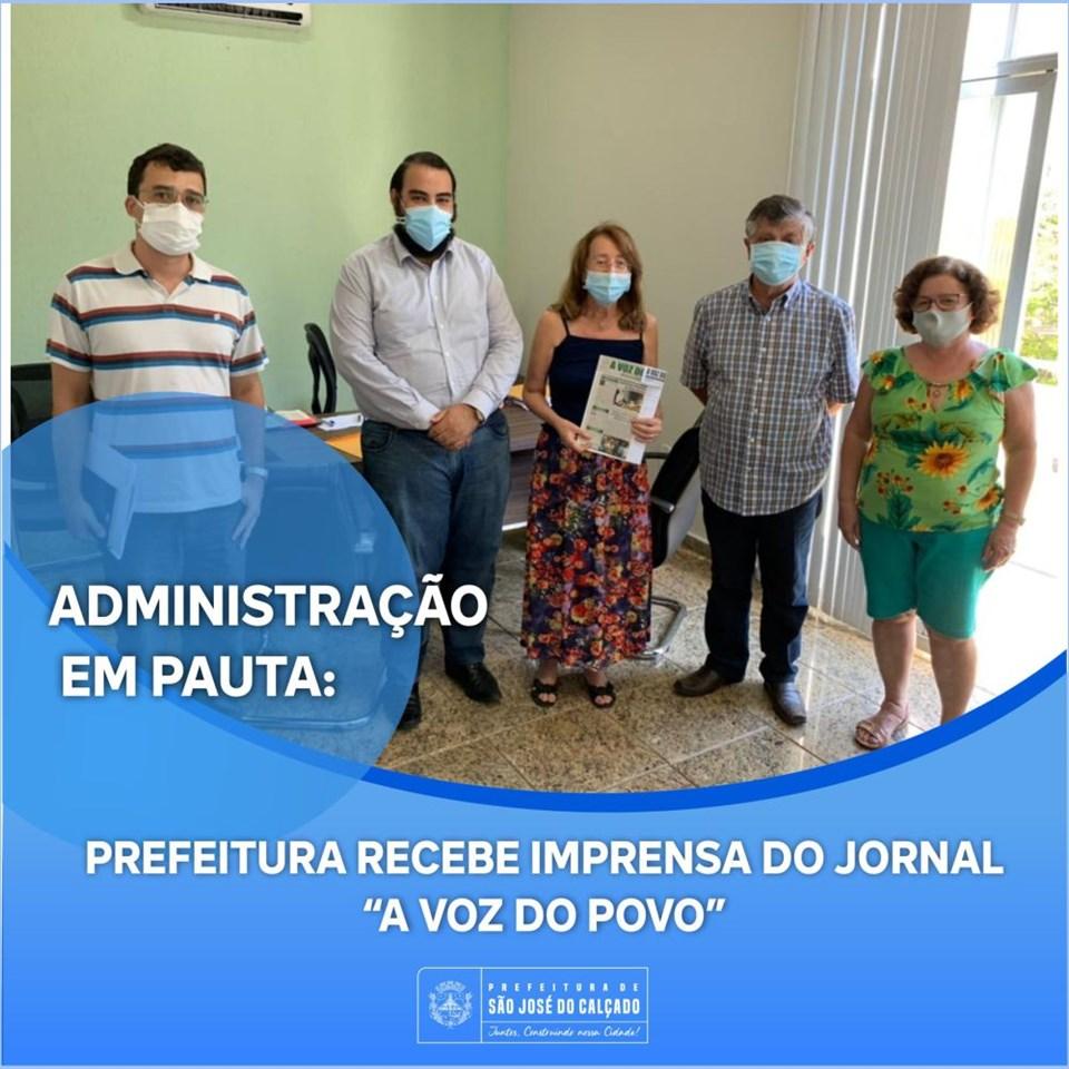 PREFEITURA RECEBE IMPRENSA DO JORNAL “A VOZ DO POVO”