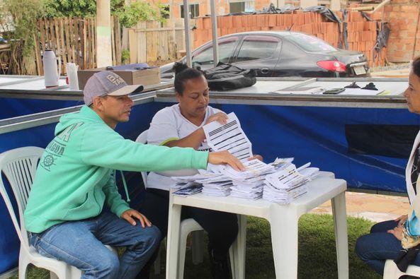 Prefeitura de Calçado realiza busca ativa por IPTU no Loteamento São Domingos.