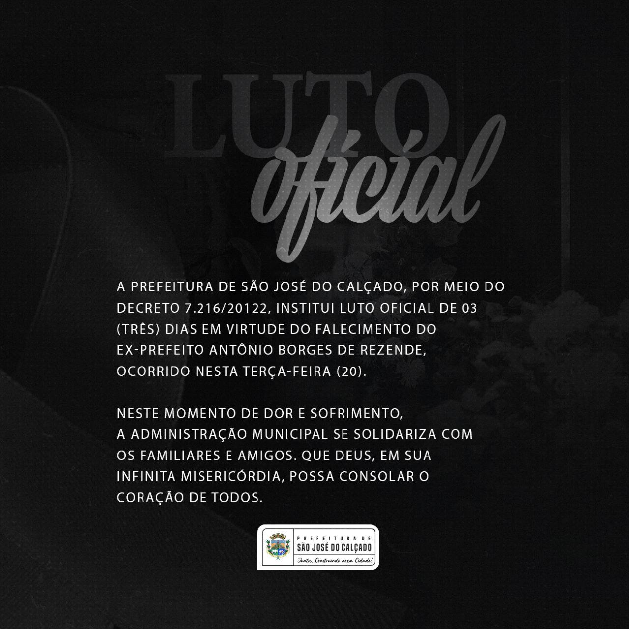 Decreto - Luto Oficial