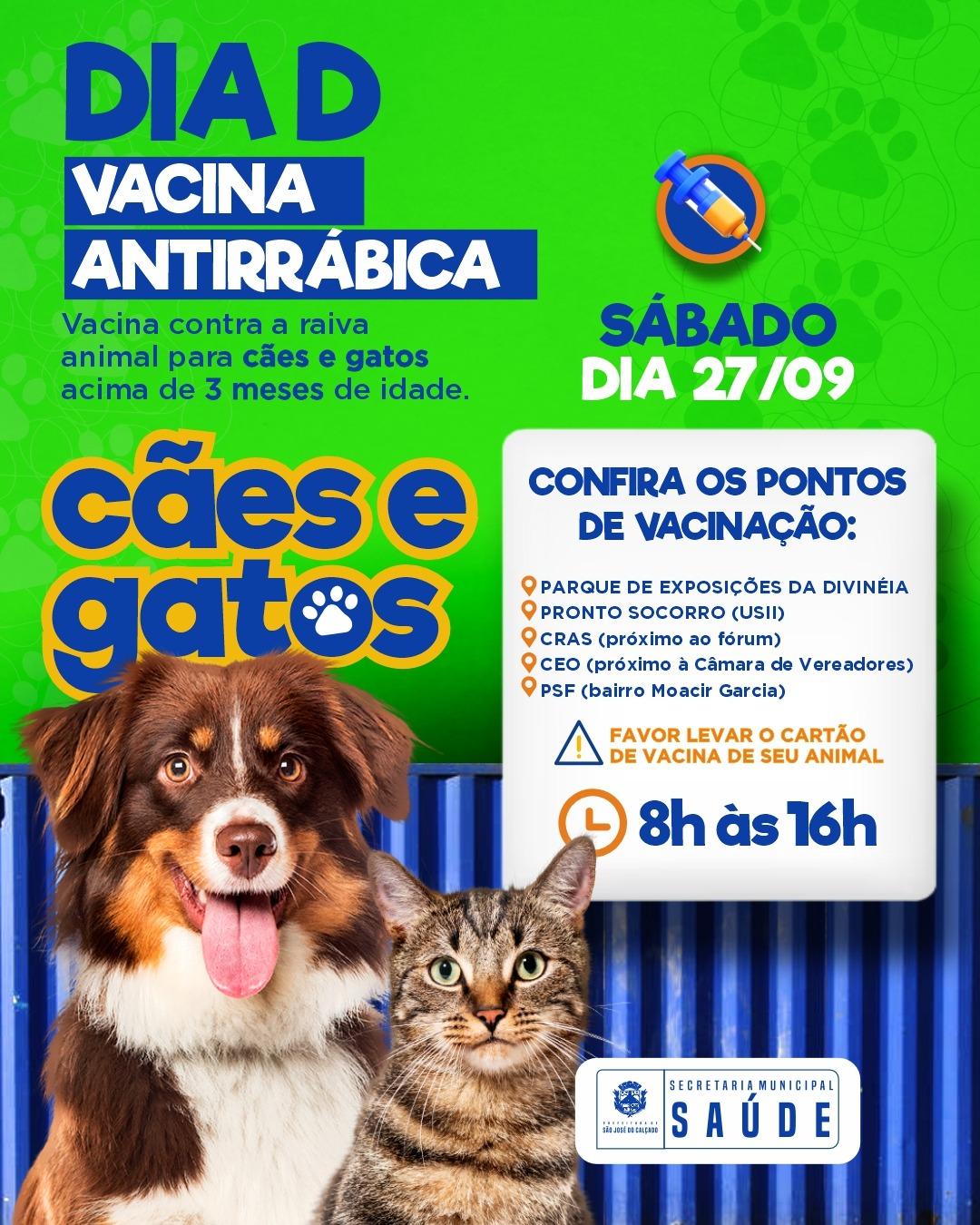 Dia D da Vacinação Antirrábica!